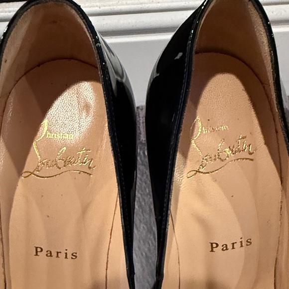 Christian Louboutin Black Patent So Kate Leather Heels 37 - Picture 6 of 9